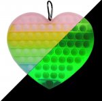 Herz 20cm regenbogen nachtleucht