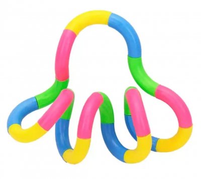 Tangels gelb rosa blau grün